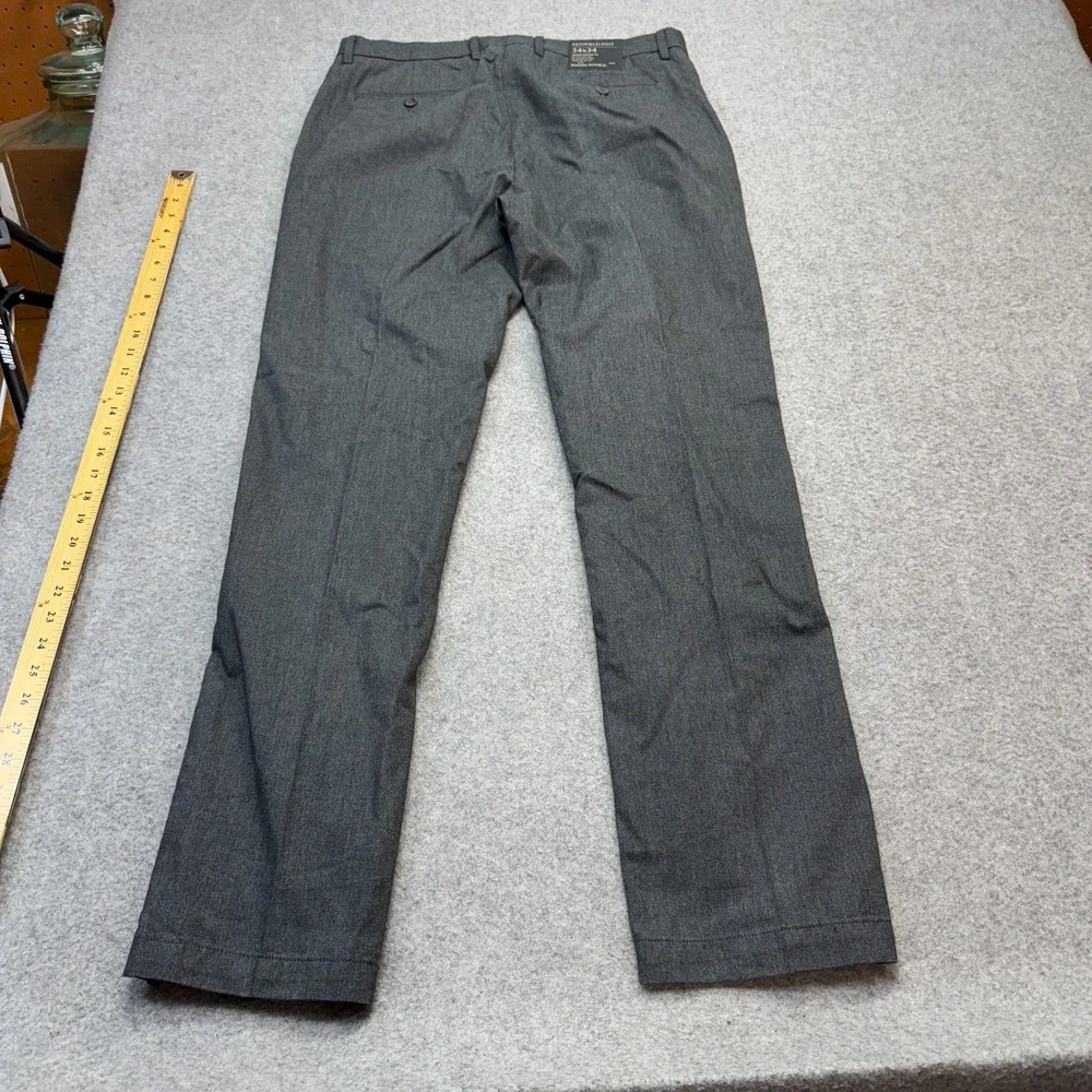 NEW Banana Republic Men's Kentfield‎ Pants Gray 34x33 Straight Fit Dress Slack